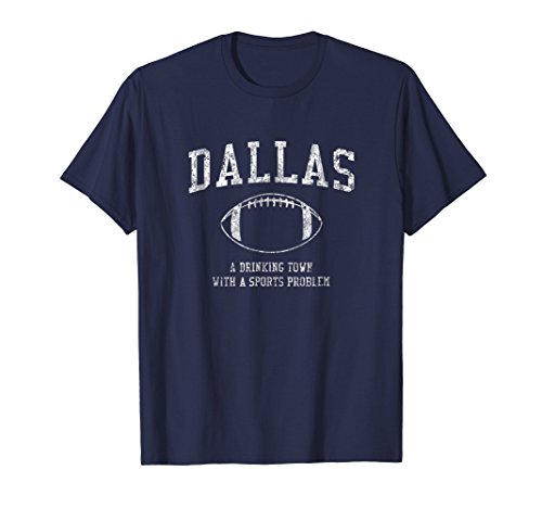 Dallas Texas Football T-Shirt - Sports Town Drinking Tee