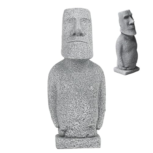 Statue de tête d'île de Pâques Gcroet, cadeau déco de vacances L - 2