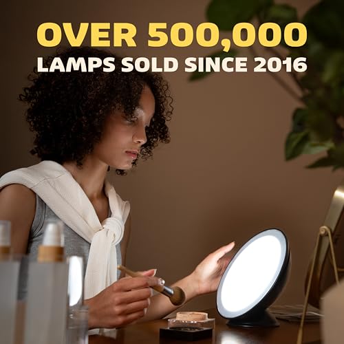 Circadian Optics Light Therapy Lamp. UV-Free LED Happy Mood Lamps for Seasonal Sunlight Changes. Full Spectrum Sun Lights for Work from Home. Lumos (White)