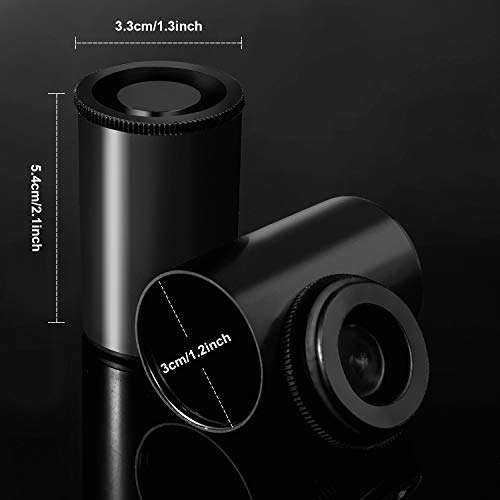 Image of JOVITEC 30 Pieces Plastic Film Canister Holder, 35 mm Empty Camera Reel Containers, Storage Containers Case with Lids for Storing Small Accessories, Film, Keys, Coins, Art Beads(Black)