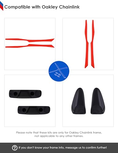 Image of BLAZERBUCK Replacement Sock Kits Earsocks & Nose Piece for Oakley Chainlink OO9247 Sunglasses