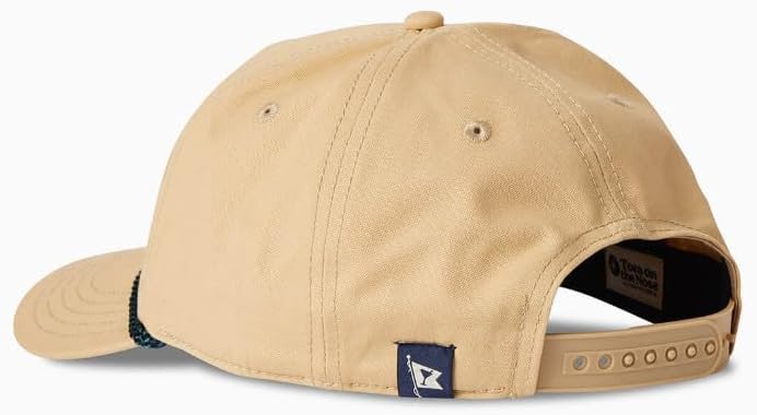 Toes on the Nose Cold Beer Adjustable Snapback Hat, Khaki