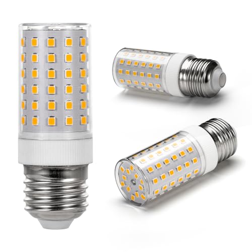 SCHERARX 3 Pack E26 LED Bulb 60 Watt Equivalent, Dimmable Corn Light Bulb, Warm White 3000K, 7W...