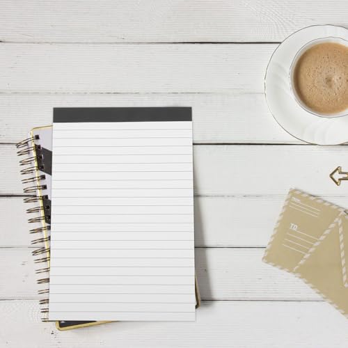A5 Notepad - 6 Pack Tear Off Memo Pads 5 X 8 Inch Lined Writing Notebooks With 25 Sheets - Small Notepads Refills for Reminders Organization Planning School Office Home Supplies - Image 5
