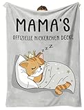 Aevmsor Muttertagsgeschenk für Mama Decke 130x170cm - Personalisierte Kuscheldecke An Meine Mama, Weiche Flanell Wohndecke Geschenke für Mutter zum Geburtstags Muttertags Weihnachten Valentinstag