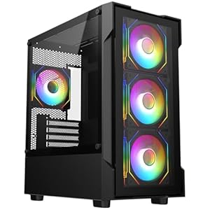 COMPUZONE Gaming PC Tower • Intel Core i5 • 16GB RAM • GTX750 4GB • 256GB SSD & 1TB HDD • 500W PSU • Windows 11 • Wifi • RGB Case • Gaming PC Set
