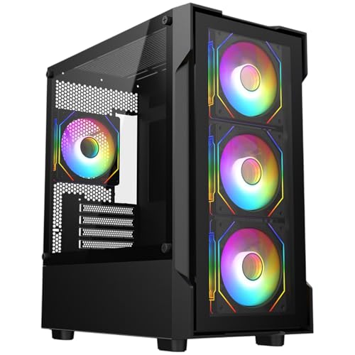 Gaming PC Tower • Intel Core i5 • 16GB RAM • GTX750 4GB • 256GB SSD & 1TB HDD • 500W PSU • Windows 11 • Wifi • RGB Case • Gaming PC Set