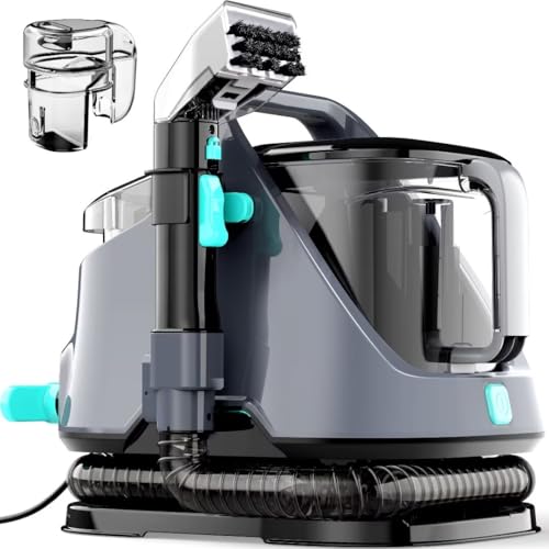 650W Multi-Purpose Portable Carpet and Upholstery Cleaner, 14Kpa Carpet Spot Cleaner Machine, 47oz...
