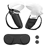 Controller Hoezen voor Oculus Quest 2 Antislip Antislip Handgreep Beschermhoezen met Verstelbare Pols Knokkelband…