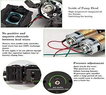 Earth Garden Pressure Battery Sprayer DC Pump Double Motor 12 V Pump, Black