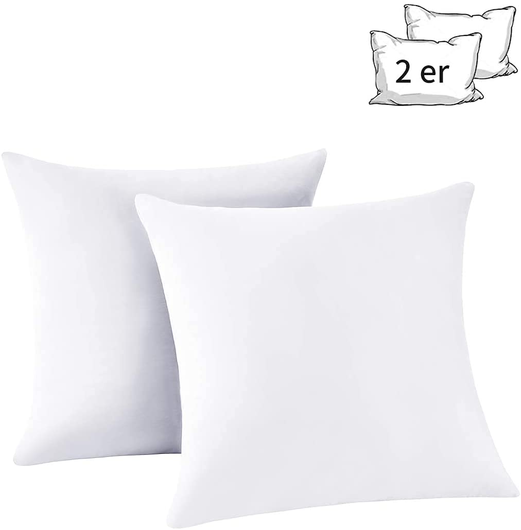 ATOTFUSION Cushion Filler, Soft Comfortable Microfibre, Bed Linen Double Cushion, Decorative Cushion for Sofa, Car, Bedroom, 2 Count Cushion (40X40 Cm, White) (B09H4BPVBF) Amazon Price History, Amazon Price Tracker