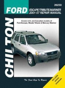 Chilton 26230 Repair Manual Compatible with Ford Escape, Mazda Tribute & Mercury Mariner (2001-2017)