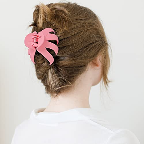 Lolalet Octopus Haarklammer, 5er Set Haarspangen für dickes lockiges langes Haar, Hair Claw Clips mit breitem Griff, Haarclips für Frauen und Mädchen -Style A