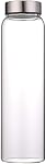Sunkey 1 Liter Glass Water Bottle Wide Mouth with Neoprene Sleeve Bpa Free Reusable Clear Borosilicate Glass Stainless Lid