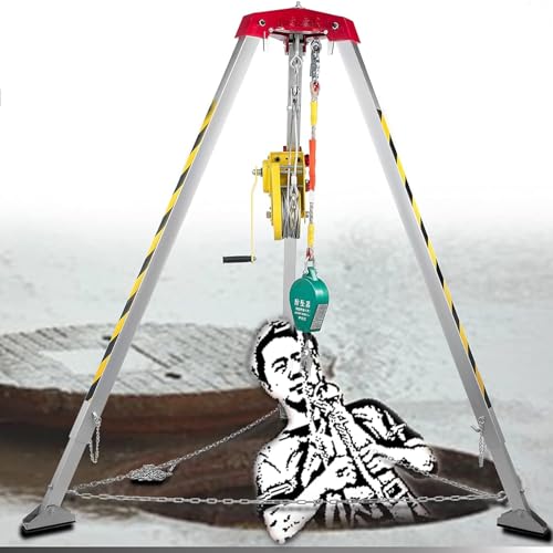 Confined Space Tripod Kit Confined Space Tripod with 1200 1800 2600lbs Winch Traditional Professional Sewer Rescue Tripod Industrial
