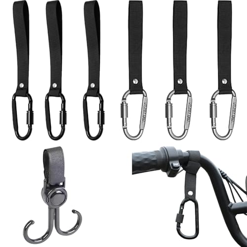 7 Pack Large Carabiner Clips, Multipurpose Climbing Carabiner for Backpack Accessories, Bike Hooks and Camping Gear, Durable Caribeana Clips for Outdoor Activities and Daily Use