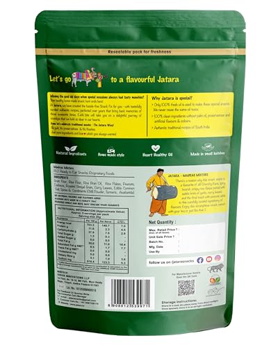 Image of Jatara Madras Mixture 210g | Authentic South Indian Madras Mix | Traditional Crispy Namkeen