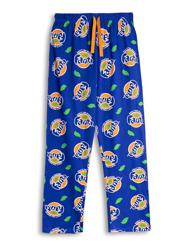 Coca-Cola Fanta Mens Blue Logo Lounge Pants | Comfortable