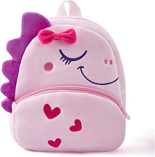 Image of blue tree Cute Boy's and Girl's Plush Bag Medium Quality Full Embroidery Designs Mini Travel Backpack Mango (Mango-Dinosaur 1)