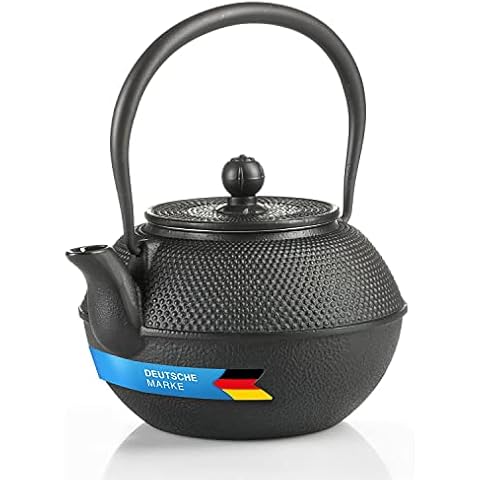 Dimono Asiatische Teekanne aus Gusseisen Traditionelle Eisen-Kanne Cover