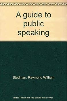Paperback A guide to public speaking Book