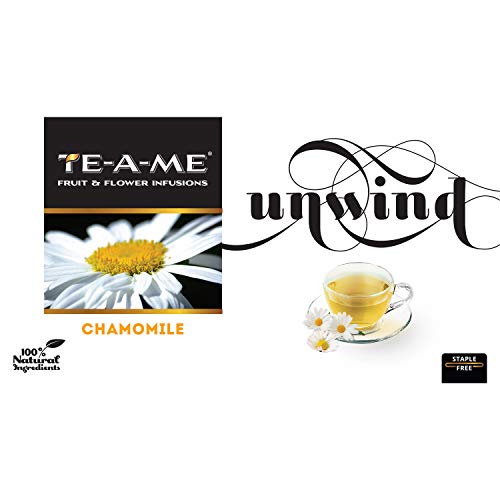 Image of TE-A-ME Chamomile Tea - 25 Tea Bags | Camomile Tea for Sleep, Stress Relief & Relaxation | Unwind (Pack of 3)