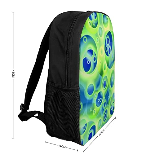 Mochila escolar unisex Bubble con estampado 3D de 17 pulgadas para estudiantes 2