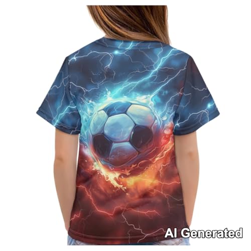 Image of Xhuibop Kids T Shirts for Boys Size 3-16 Girls Short Sleeve Sportswear Active Tops