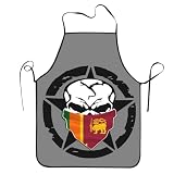 Kochschürze Sri-Lankische Flagge Schürzen Wasserdichte Grillschürze Belastbar Schürze Für Kochen Restaurant Küche