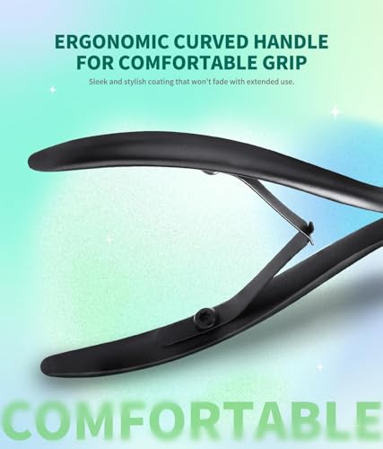 OAONY Nagelzange Gerade Klinge, Nagelzangen für Eingewachsene Fußnägel und Fingernäge, Scharfe Spitze und Edelstahl für Starke Fußnägel(Schwarz)