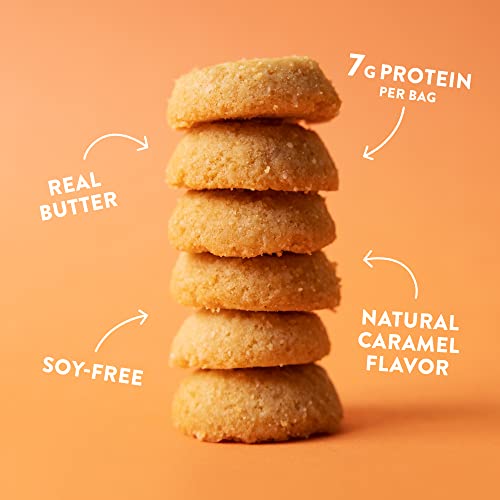 HighKey Low Carb Snacks Salted Caramel Cookies - 6.75oz Keto Snack 3-Pack Diаbetic Snacks Sugar Free Dessert Sweets Gluten Free Foods Diet Friendly Food Almond Flour Zero Sugar Healthy Candy Treats