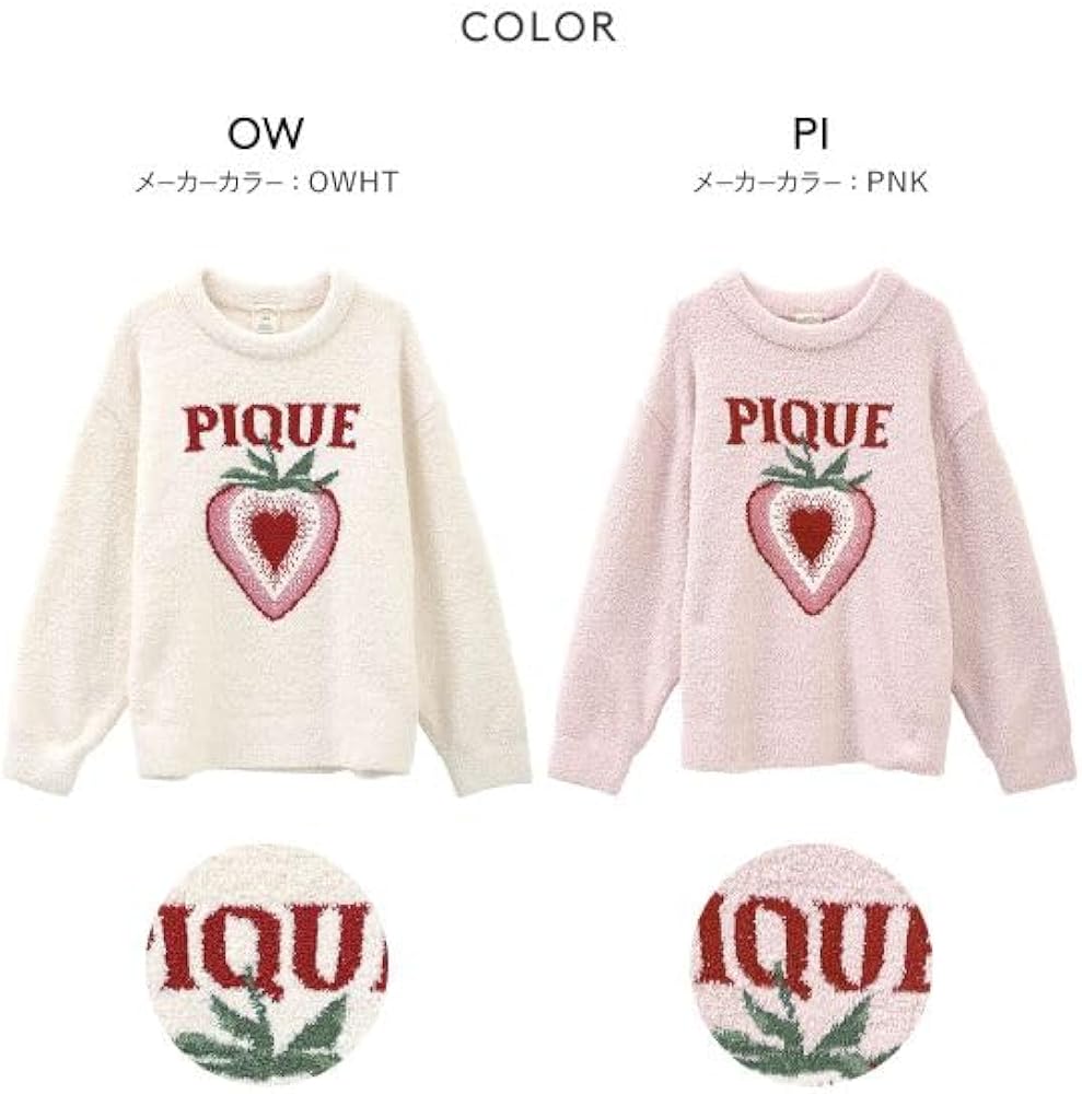 ジェラートピケ　ストロベリージャガードプルオーバー ジェラートピケ】 ストロベリージャガードプルオーバー 【正規品】