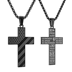 1.Cross Necklace - Joshua 1:9