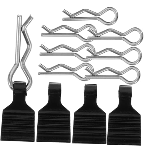 Tofficu Rc Car Shell Clips Replacement 4 Pack Universal Rc Body Clips Spring Pins Pull Tabs for 1/24 Scale Models