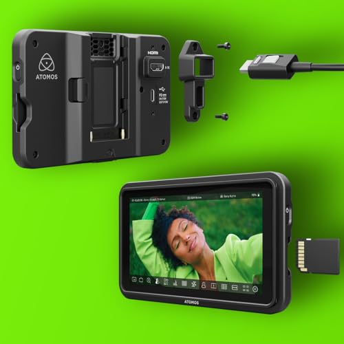 Atomos Shinobi II HDMI 4K Monitor with HDR Touchscreen, All Day Battery Life, and Lightweight Design (Black)