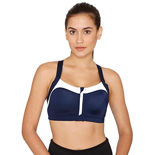 Image of Zelocity High Impact Quick Dry Sports Bra - Maritime Blue