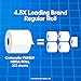 Cottonelle Ultra Clean Toilet Paper with Active CleaningRipples Texture, 1-Ply Strong Bath Tissue, 24 Family Mega Rolls = 132 Regular (4 Packs of 6), White