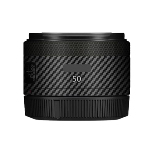 50 1.8 �J���������Y�X�e�b�J�[ �ɓK������Canon RF 50mm F1.8 STM �}�N���R�[�g���b�v�t�B���� �ی�r�j�[���f�J�[���X�L��(�J�[�{���t�@�C�o�[�u���b�N)