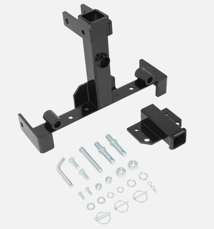 3 Point Receiver Trailer Hitch Attachment for Cat 1 Tractor Tow Drawbar Adapter