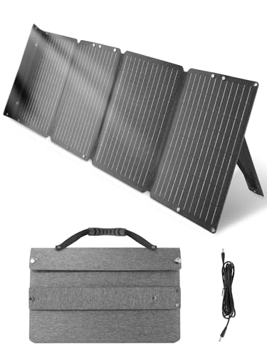 LiFirst 60W 36V Solar Panel for Starlink Mini Battery, ETFE Portable Charger with USB-C PD & QC3.0, IP67 Waterproof Foldable Design