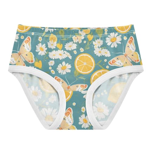 Wusikd Lemons Flowers (2) Girls' Underwear Cotton Girls Briefs Soft Toddler Underwear 2T - Main Image