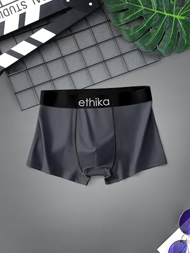 Image of Ethika Presents Plain Strechable Cotton Modal Underwear for Men (in, Alpha, L, Multicolour)