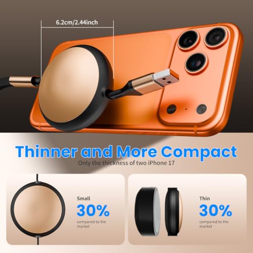 2-Count MPATIBY 3.6' 3-in-1 Retractable Charging Cables w/ USB-C, Lightning & Micro-USB (Black/Gold or Blue) - image 4