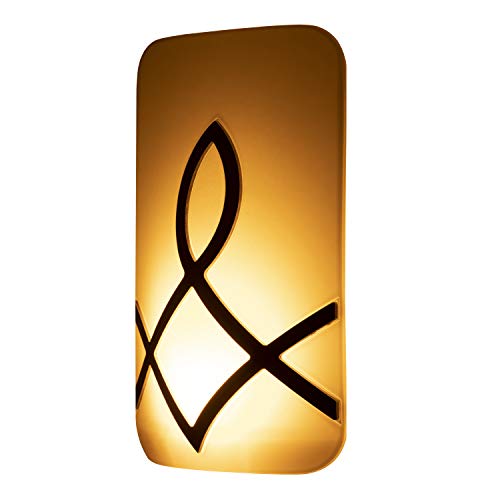 GE SleepLite LED Amber Night Light, Hi/Low Dimmable, Dusk-to-Dawn, Melatonin, Natural Sleep Aid, Ideal for Bedroom, Nursery, Bathroom, 43876, 1 Pack, Oil-Rubbed Bronze, Candle Glow