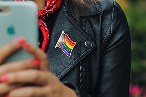 Image of Pack 3PCS /5PCS /10PCS Progress Pride Lapel Pins Brooches Badges