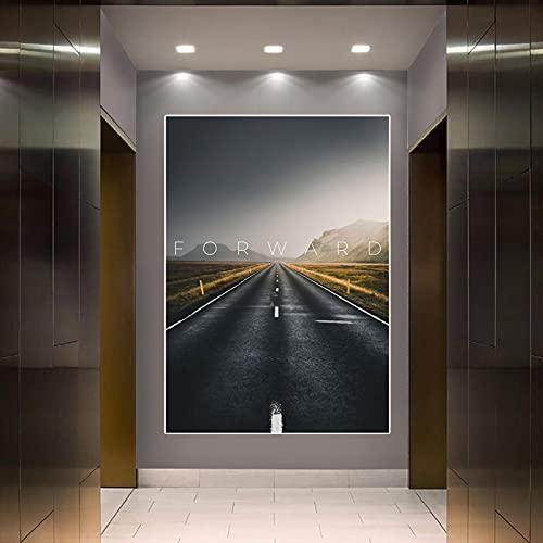 Peinture paysage autoroute dsdsgog affiche inspirante moderne et impression photo salon 50x70
