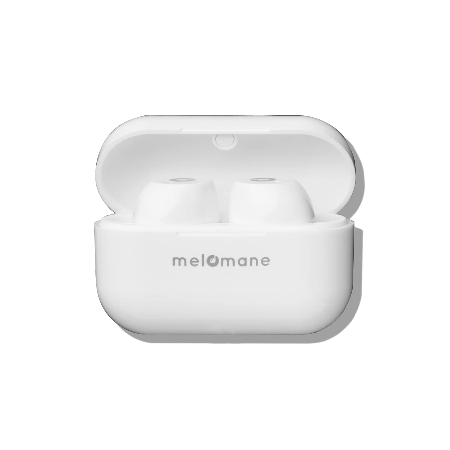 Melomane Flow Melopods | Wireless Bluetooth Earbuds with Mic, Dual Master Pods Feature, Noise Isolation, IPX 5 Water Sweat Resistant, 30 Hours of Music Play Time with 8mm Driver(White)
