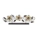Stratton Home Decor S07669 Stamp Wood Flower Table Top, 20.00 W x 1.97 D x 6.10 H, Multi
