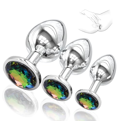 Couple Portable Stainless Steel Toys Plug Kit Anales Relaxing Plug Butt Beads for Women Adult Toys Exercise Tool for Men Women Sunglasses T4