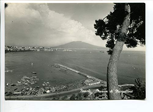 1955 Napoli Marina di Mergellino DEST. Cagliari FG B/N VG ANIMATA barche vele